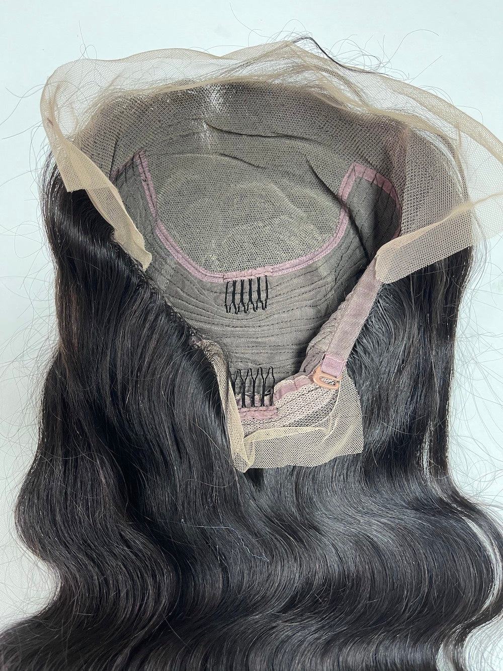 Top Virgin Hair 13*4 13*6 Body Wave #1B Transparent Lace Pre-made Wig Regular